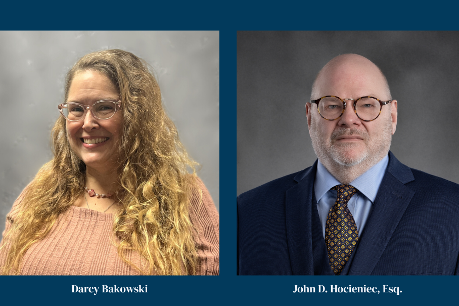 Headshots: Darcy Bakowski and John D. Hocieniec, Esq.