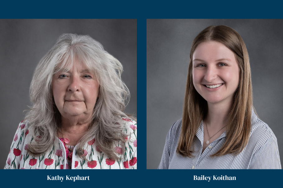 Headshots: Kathy Kephart and Bailey Koithan