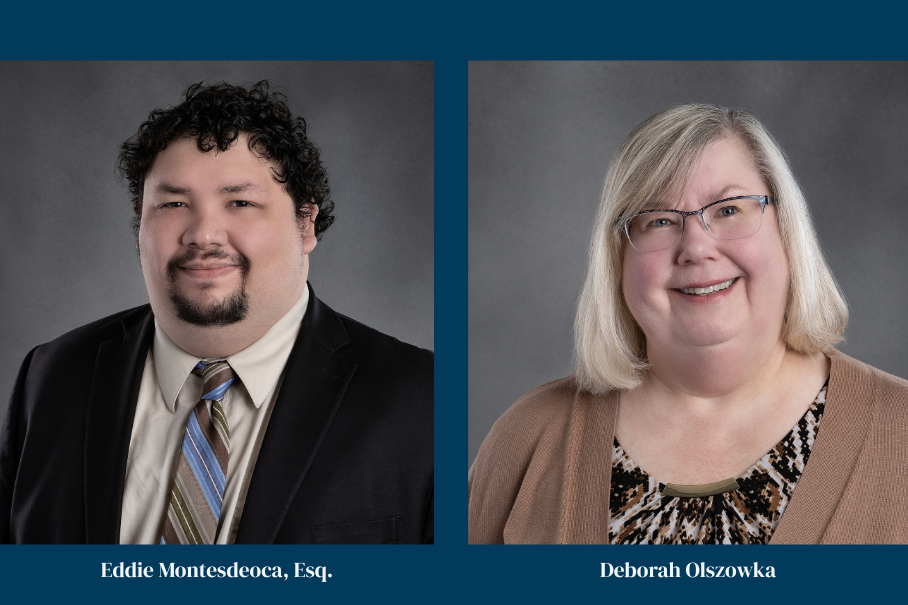 Headshots: Eddie Montesdeoca, Esq. and Deborah Olszowka