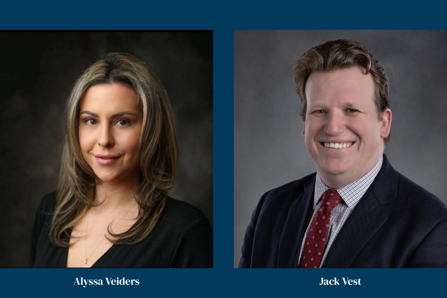 Headshots: Alyssa Veiders and Jack Vest