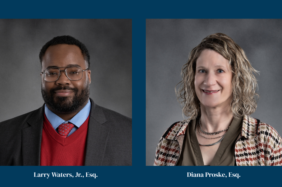 Headshots: Larry Waters, Jr., Esq. and DIana Proske, Esq.
