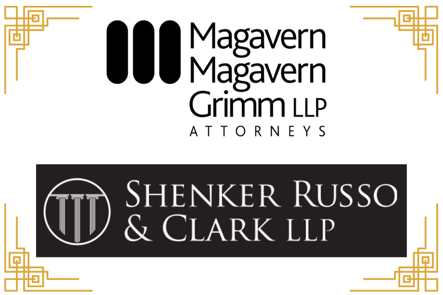 Logos for Magavern, Magavern, Grimm LLP and Shenker, Russ & Clark.