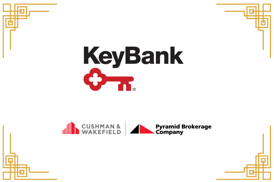 Logos for Key Bank and Pyramid Brokerage